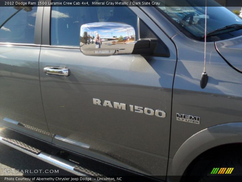 Mineral Gray Metallic / Dark Slate Gray 2012 Dodge Ram 1500 Laramie Crew Cab 4x4
