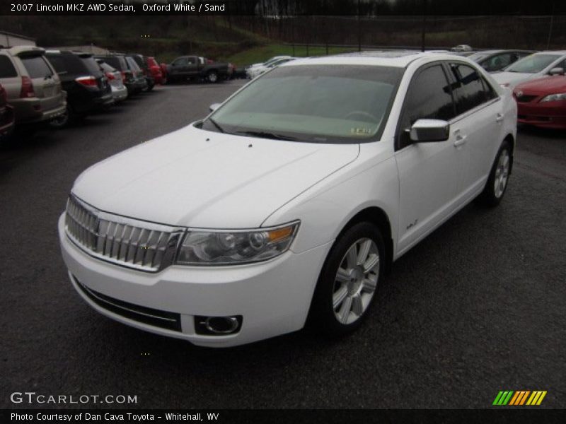 Oxford White / Sand 2007 Lincoln MKZ AWD Sedan