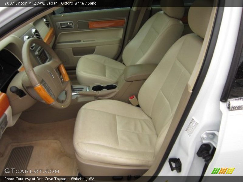 Oxford White / Sand 2007 Lincoln MKZ AWD Sedan