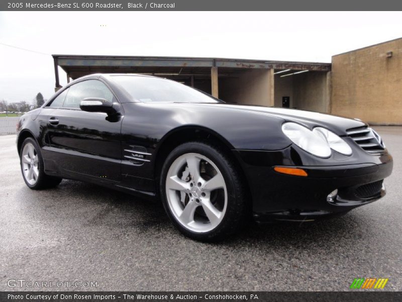 Black / Charcoal 2005 Mercedes-Benz SL 600 Roadster