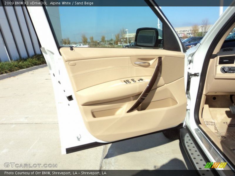 Alpine White / Sand Beige 2009 BMW X3 xDrive30i