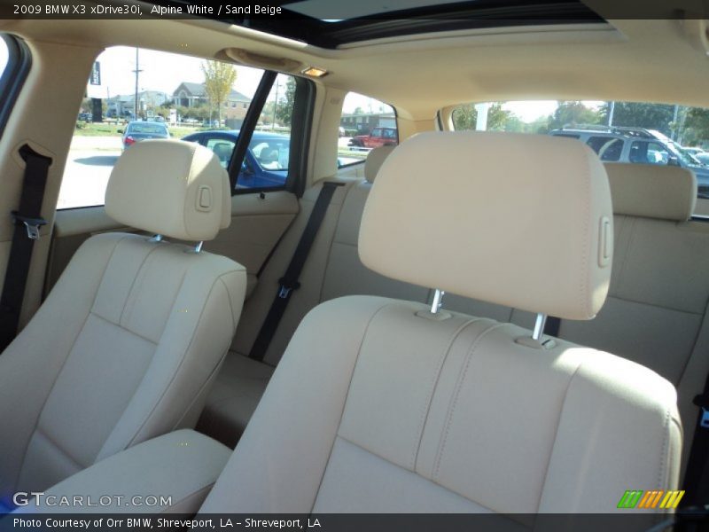 Alpine White / Sand Beige 2009 BMW X3 xDrive30i