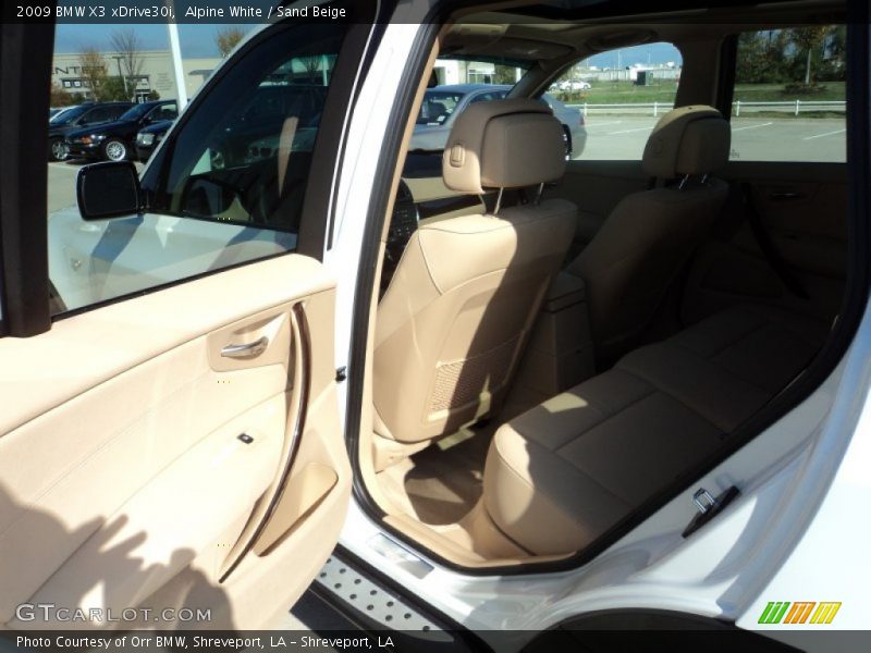 Alpine White / Sand Beige 2009 BMW X3 xDrive30i