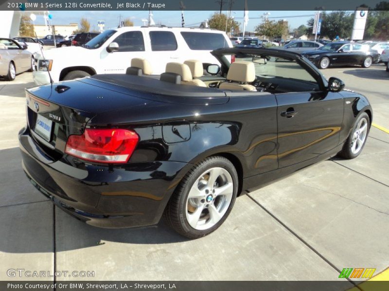 Jet Black / Taupe 2012 BMW 1 Series 128i Convertible