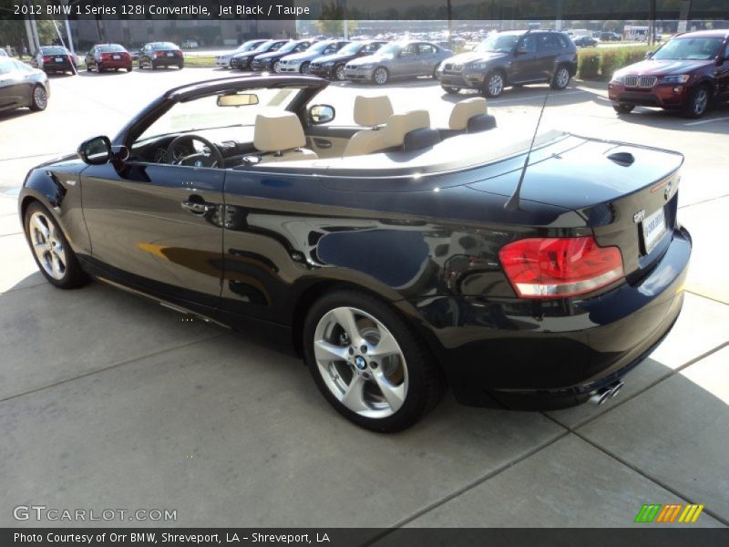 Jet Black / Taupe 2012 BMW 1 Series 128i Convertible