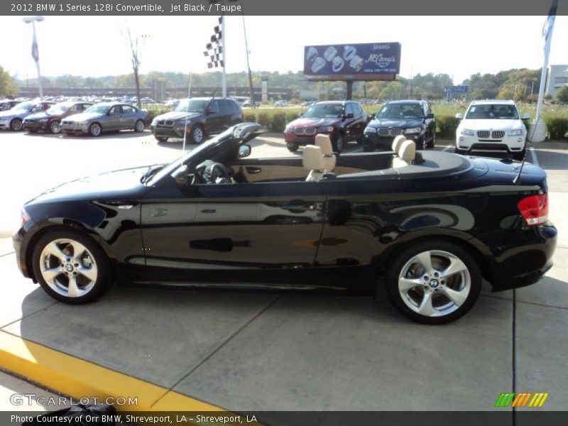 Jet Black / Taupe 2012 BMW 1 Series 128i Convertible