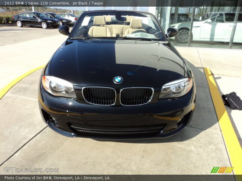 Jet Black / Taupe 2012 BMW 1 Series 128i Convertible