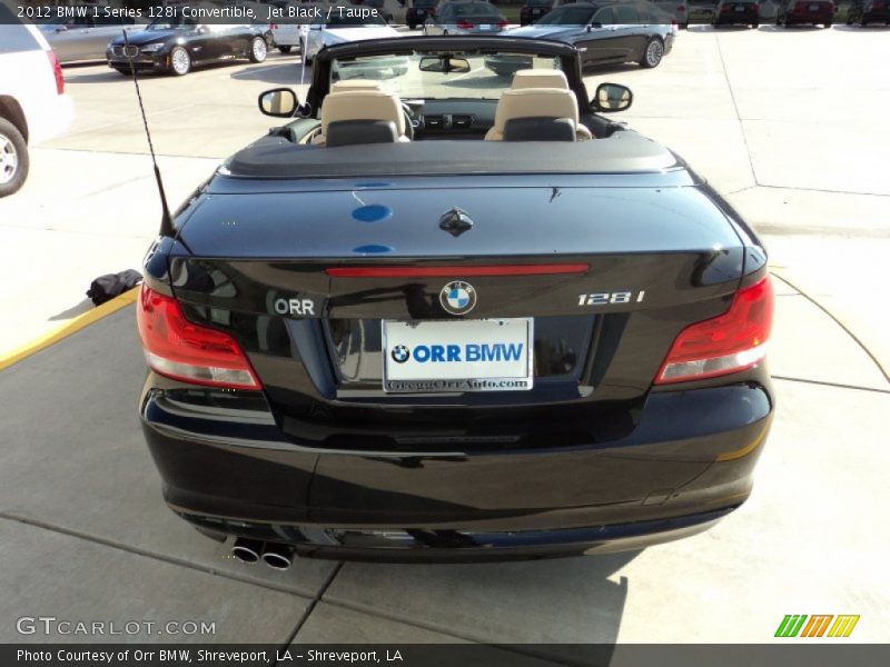 Jet Black / Taupe 2012 BMW 1 Series 128i Convertible