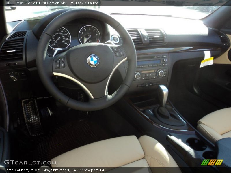 Jet Black / Taupe 2012 BMW 1 Series 128i Convertible