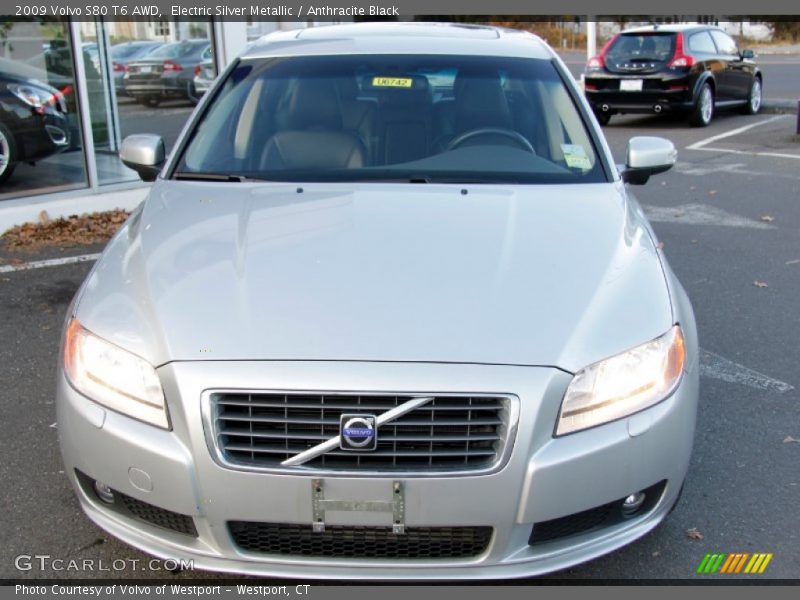 Electric Silver Metallic / Anthracite Black 2009 Volvo S80 T6 AWD