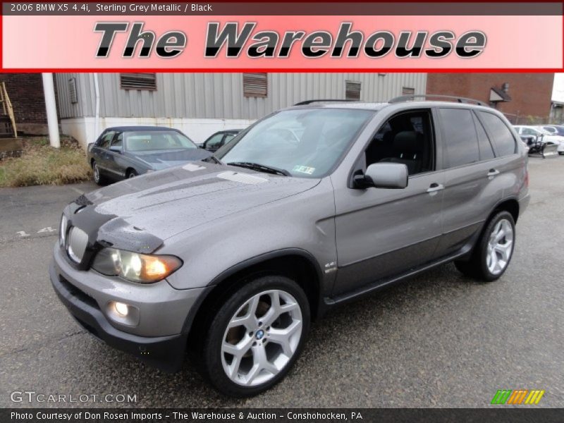 Sterling Grey Metallic / Black 2006 BMW X5 4.4i