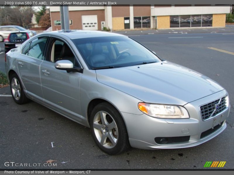 Electric Silver Metallic / Anthracite Black 2009 Volvo S80 T6 AWD