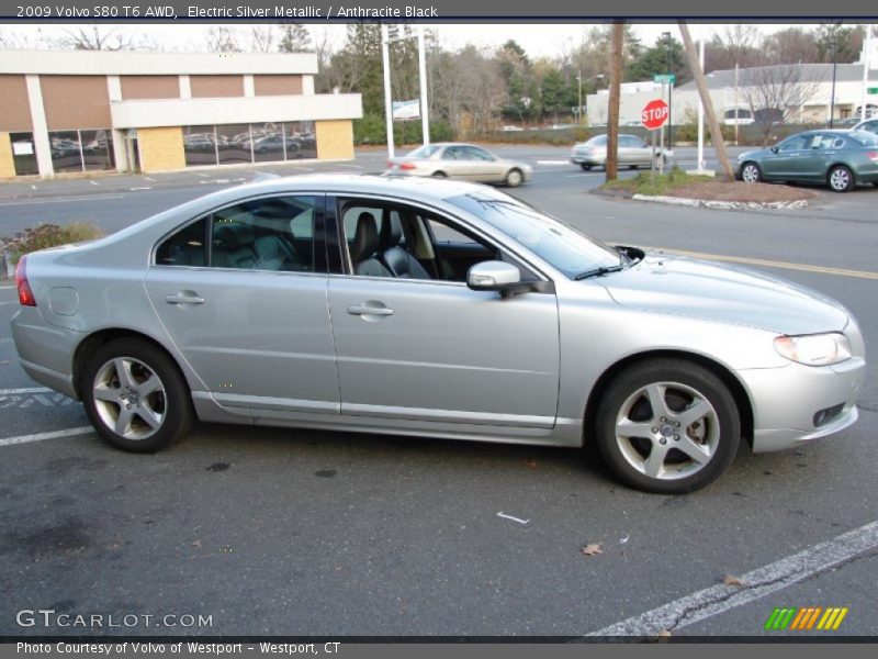 Electric Silver Metallic / Anthracite Black 2009 Volvo S80 T6 AWD