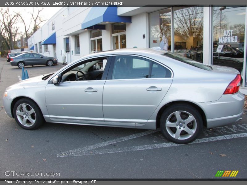 Electric Silver Metallic / Anthracite Black 2009 Volvo S80 T6 AWD