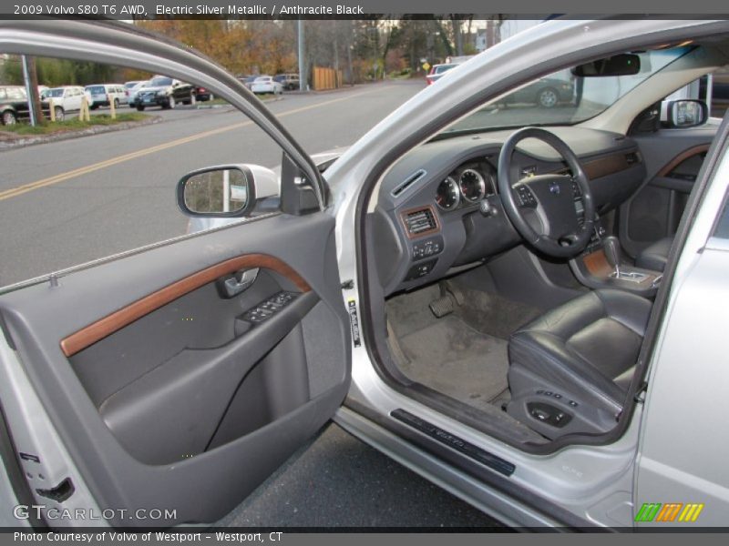 Electric Silver Metallic / Anthracite Black 2009 Volvo S80 T6 AWD