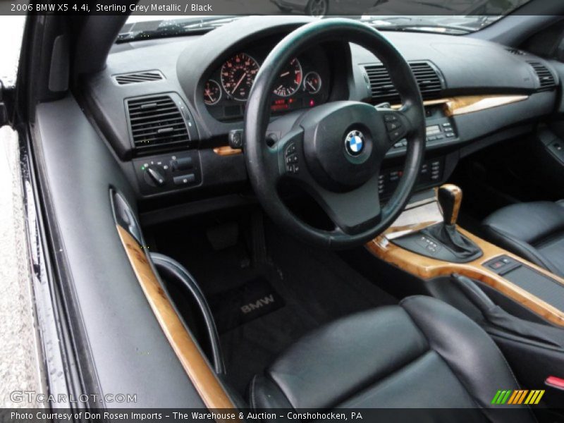 Sterling Grey Metallic / Black 2006 BMW X5 4.4i