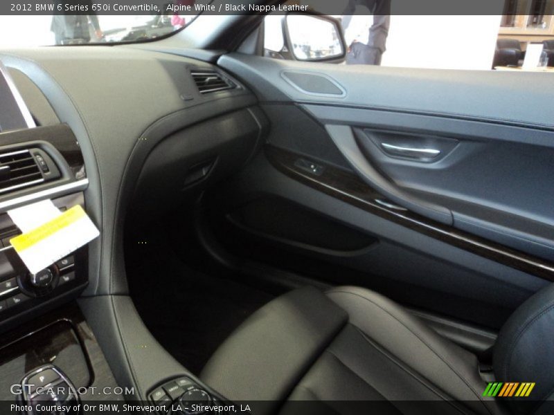 Alpine White / Black Nappa Leather 2012 BMW 6 Series 650i Convertible