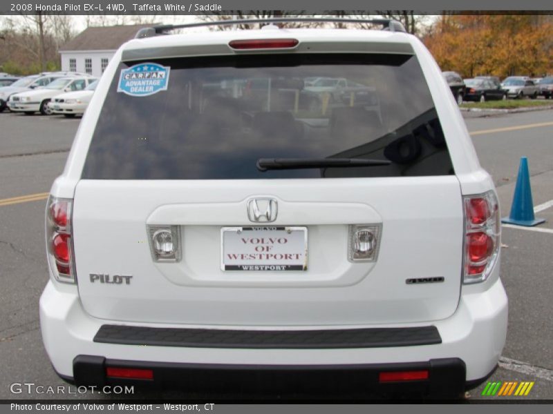 Taffeta White / Saddle 2008 Honda Pilot EX-L 4WD