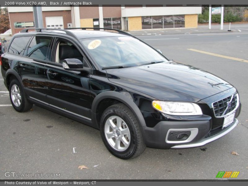Black / Anthracite Black 2008 Volvo XC70 AWD