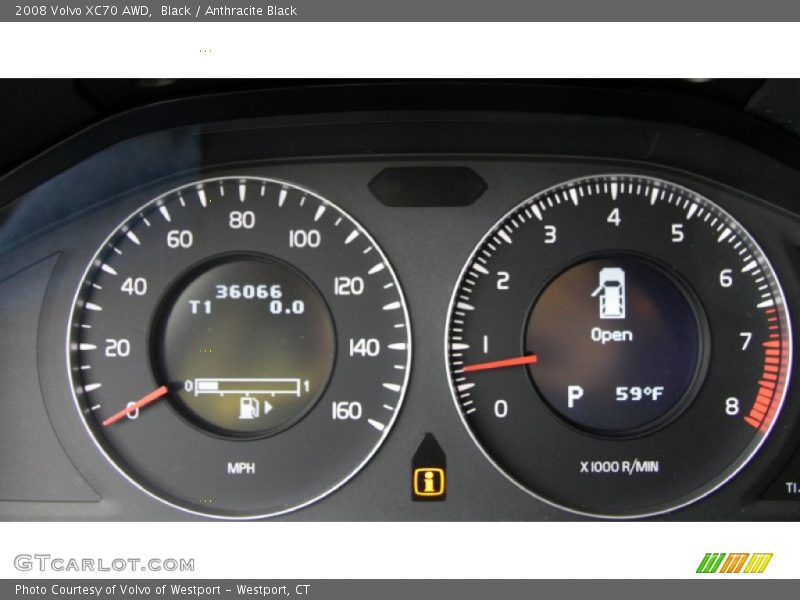 Black / Anthracite Black 2008 Volvo XC70 AWD