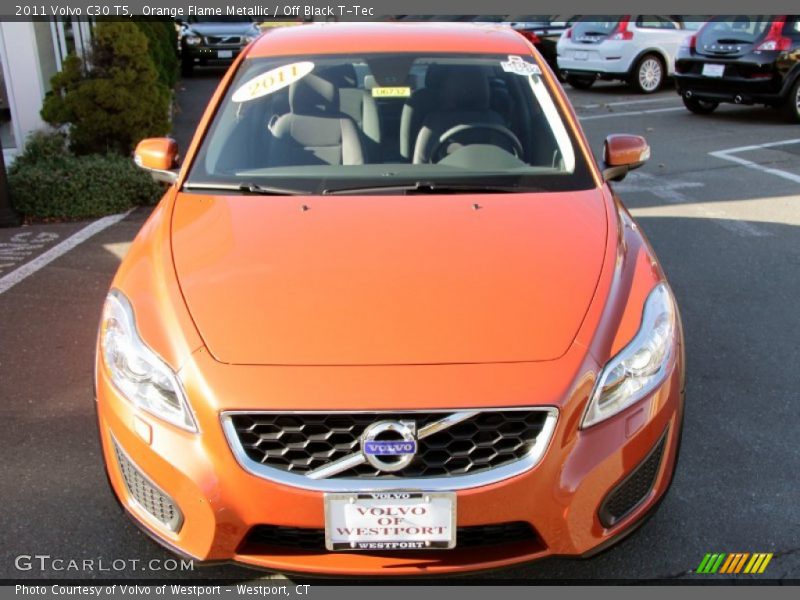 Orange Flame Metallic / Off Black T-Tec 2011 Volvo C30 T5