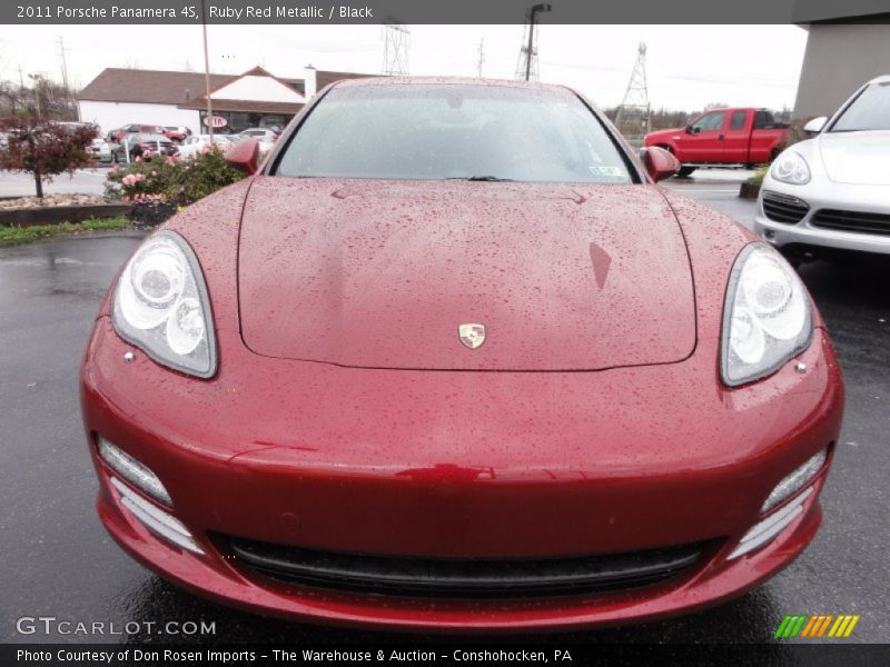 Ruby Red Metallic / Black 2011 Porsche Panamera 4S