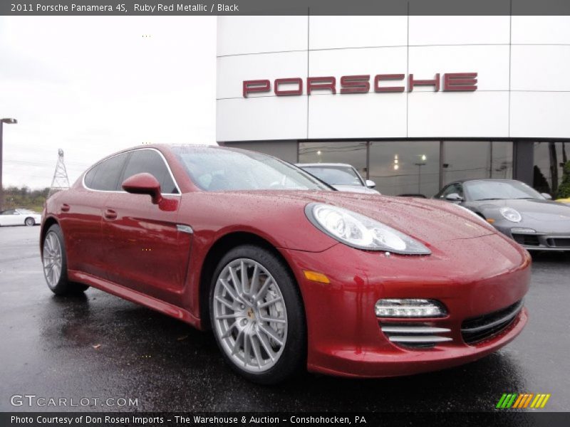 Ruby Red Metallic / Black 2011 Porsche Panamera 4S