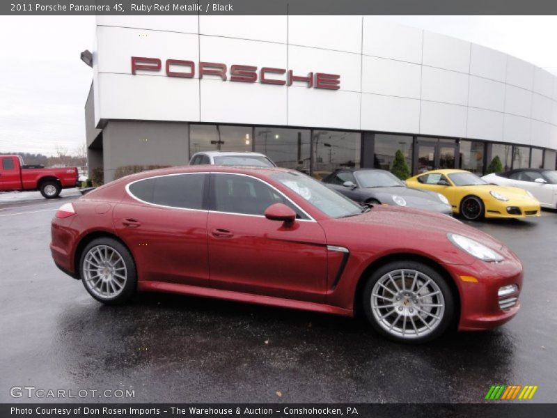 Ruby Red Metallic / Black 2011 Porsche Panamera 4S