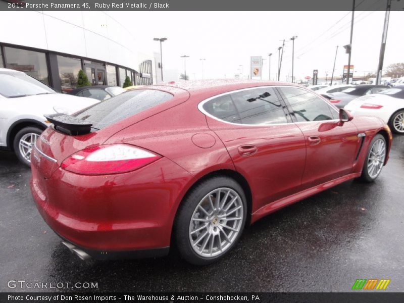 Ruby Red Metallic / Black 2011 Porsche Panamera 4S