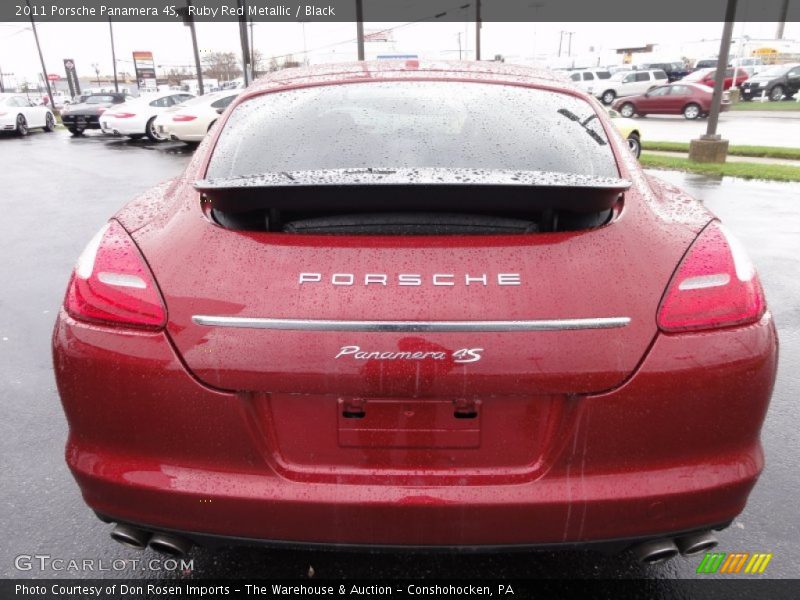 Ruby Red Metallic / Black 2011 Porsche Panamera 4S