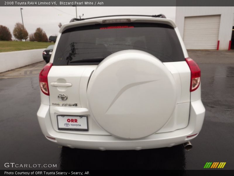Blizzard Pearl White / Ash 2008 Toyota RAV4 Limited V6