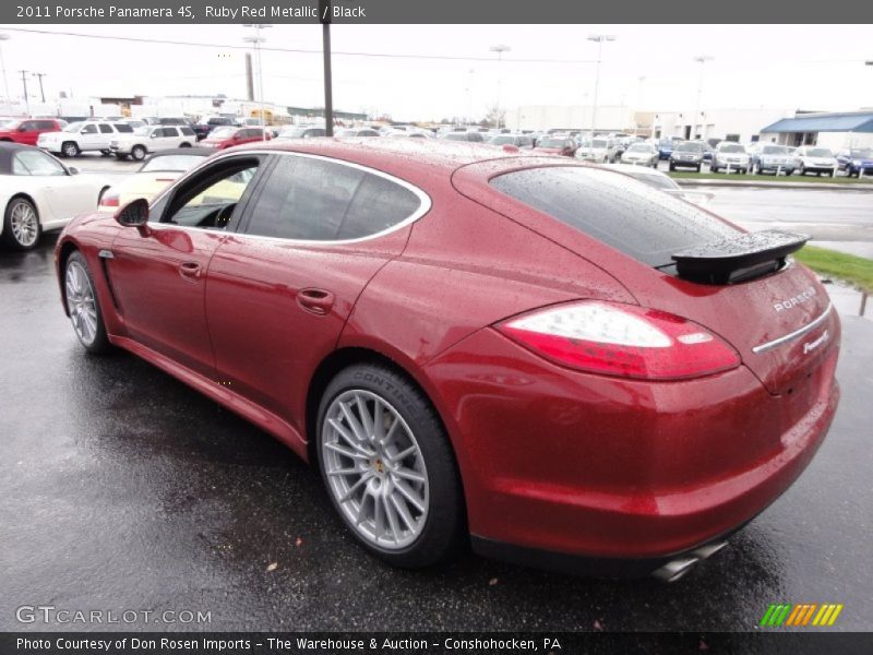 Ruby Red Metallic / Black 2011 Porsche Panamera 4S