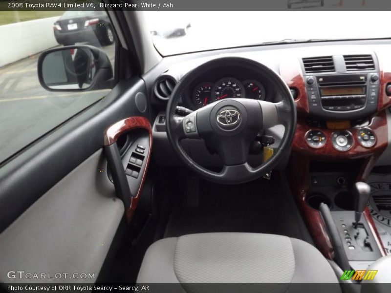 Blizzard Pearl White / Ash 2008 Toyota RAV4 Limited V6