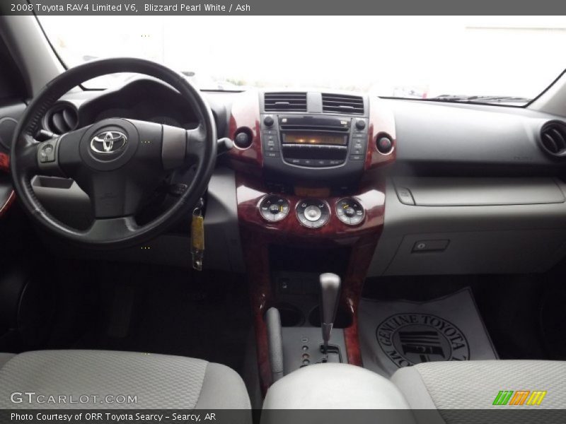 Blizzard Pearl White / Ash 2008 Toyota RAV4 Limited V6