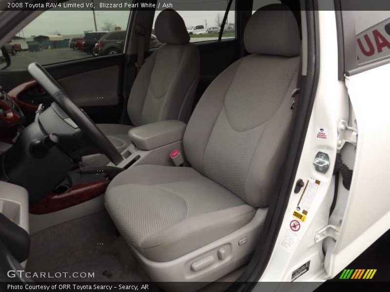 Blizzard Pearl White / Ash 2008 Toyota RAV4 Limited V6