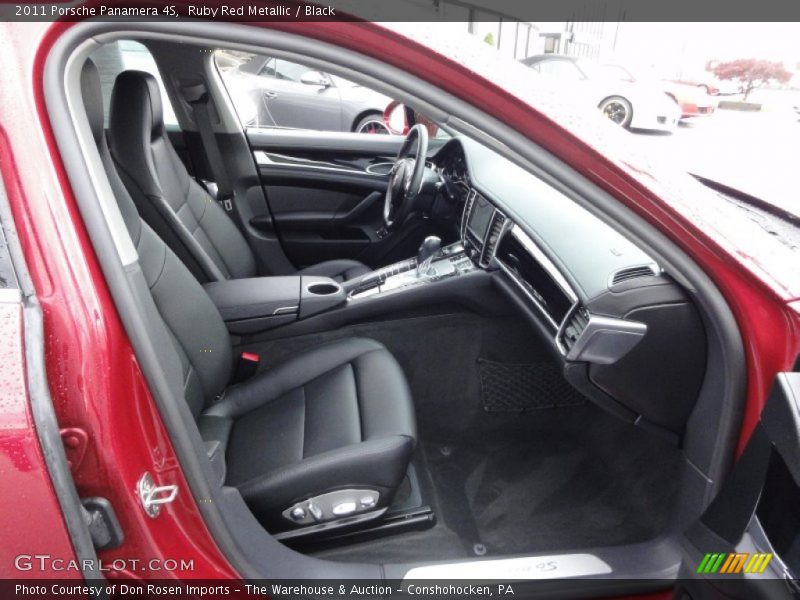 Ruby Red Metallic / Black 2011 Porsche Panamera 4S