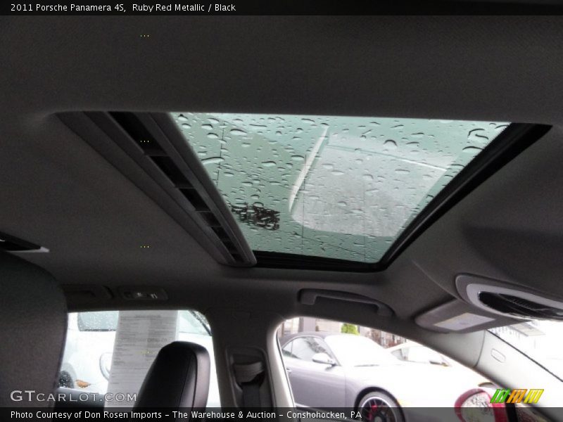 Sunroof of 2011 Panamera 4S