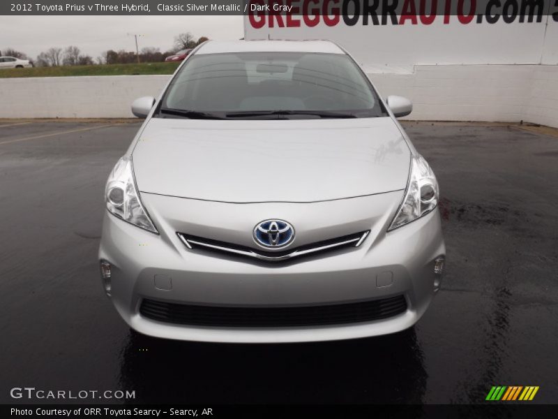 Classic Silver Metallic / Dark Gray 2012 Toyota Prius v Three Hybrid