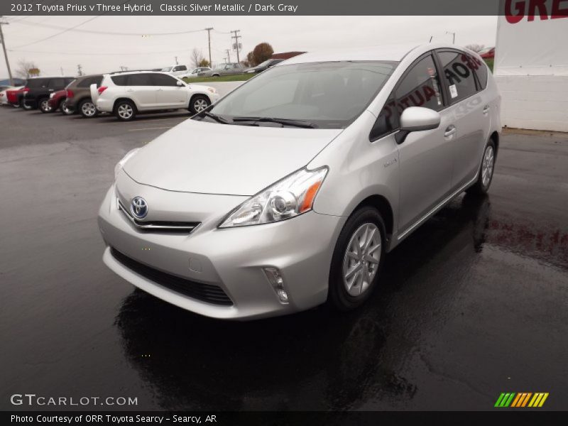 Classic Silver Metallic / Dark Gray 2012 Toyota Prius v Three Hybrid