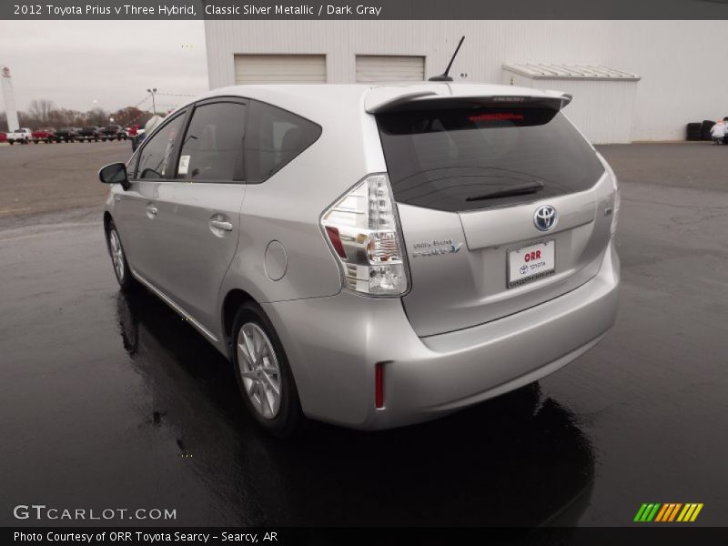Classic Silver Metallic / Dark Gray 2012 Toyota Prius v Three Hybrid