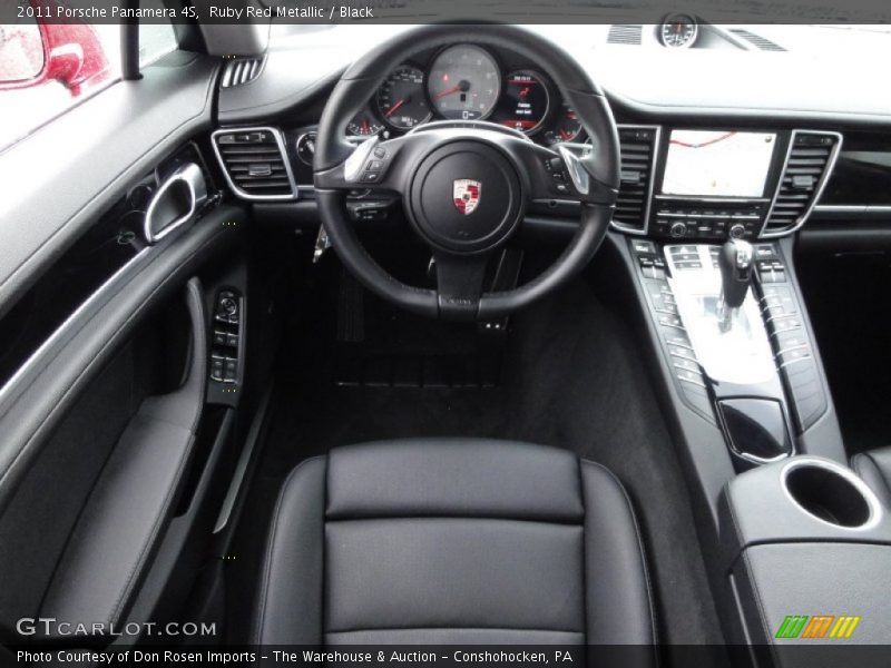 Ruby Red Metallic / Black 2011 Porsche Panamera 4S