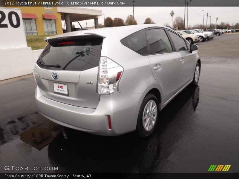 Classic Silver Metallic / Dark Gray 2012 Toyota Prius v Three Hybrid