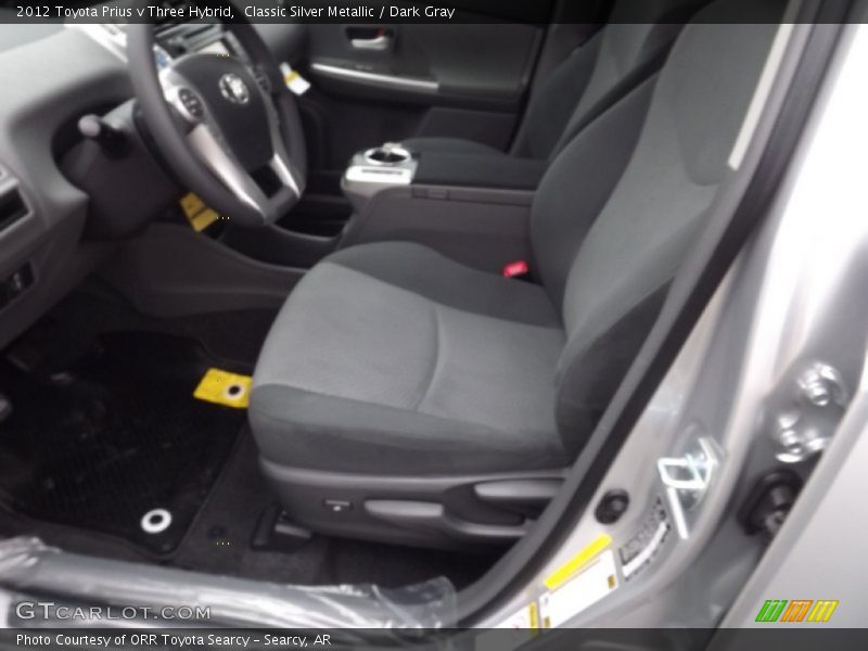 Classic Silver Metallic / Dark Gray 2012 Toyota Prius v Three Hybrid