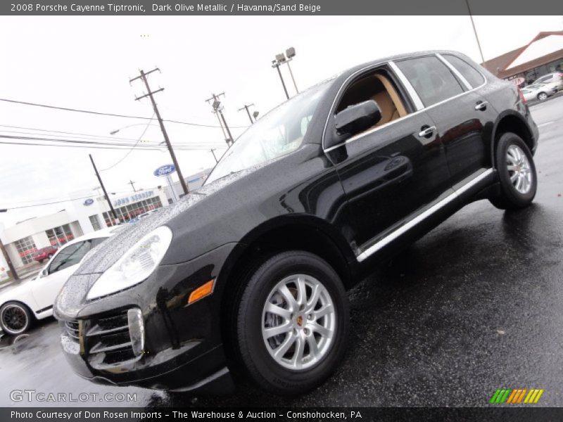 Dark Olive Metallic / Havanna/Sand Beige 2008 Porsche Cayenne Tiptronic