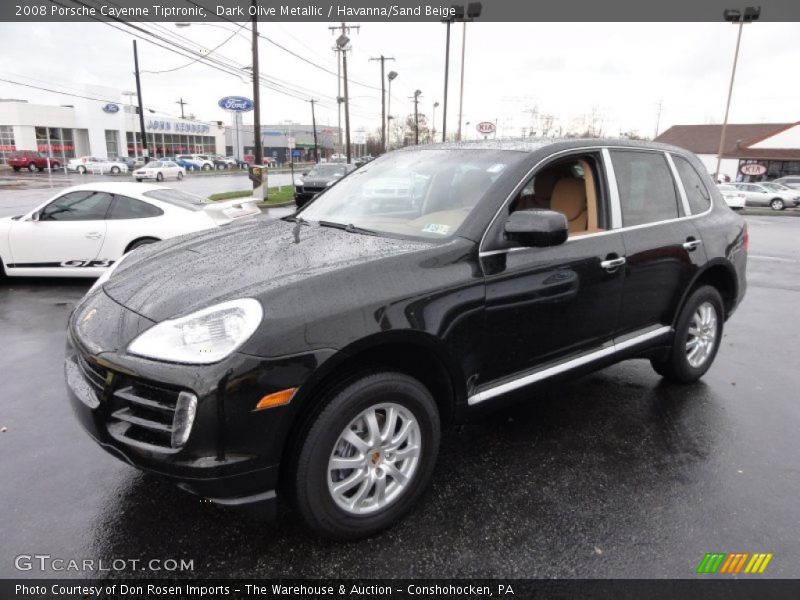 Dark Olive Metallic / Havanna/Sand Beige 2008 Porsche Cayenne Tiptronic