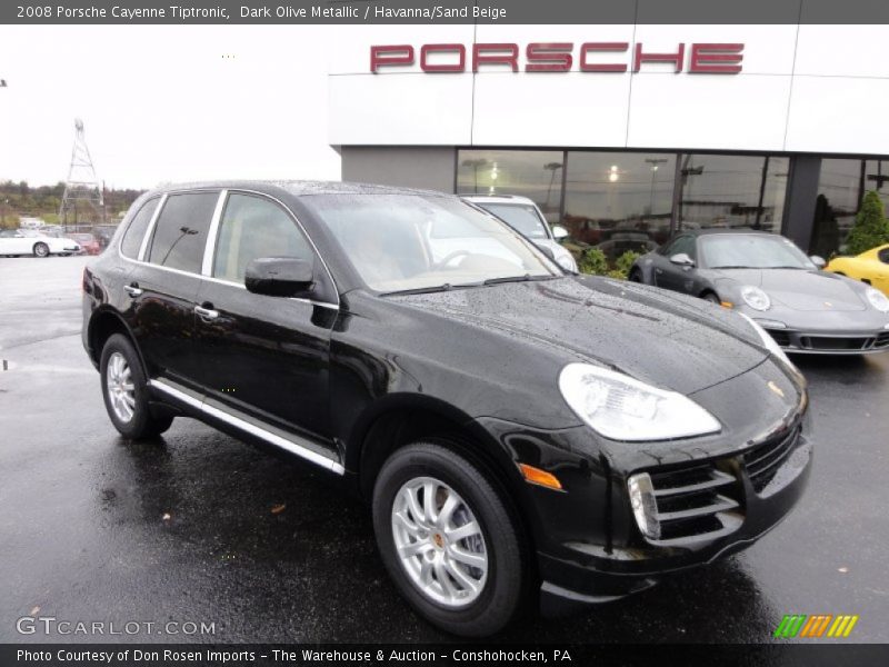 Dark Olive Metallic / Havanna/Sand Beige 2008 Porsche Cayenne Tiptronic