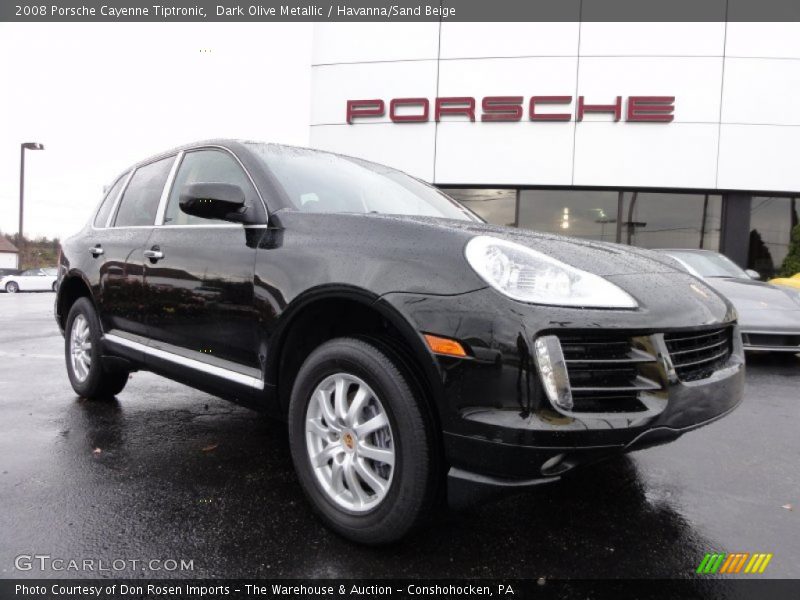 Dark Olive Metallic / Havanna/Sand Beige 2008 Porsche Cayenne Tiptronic