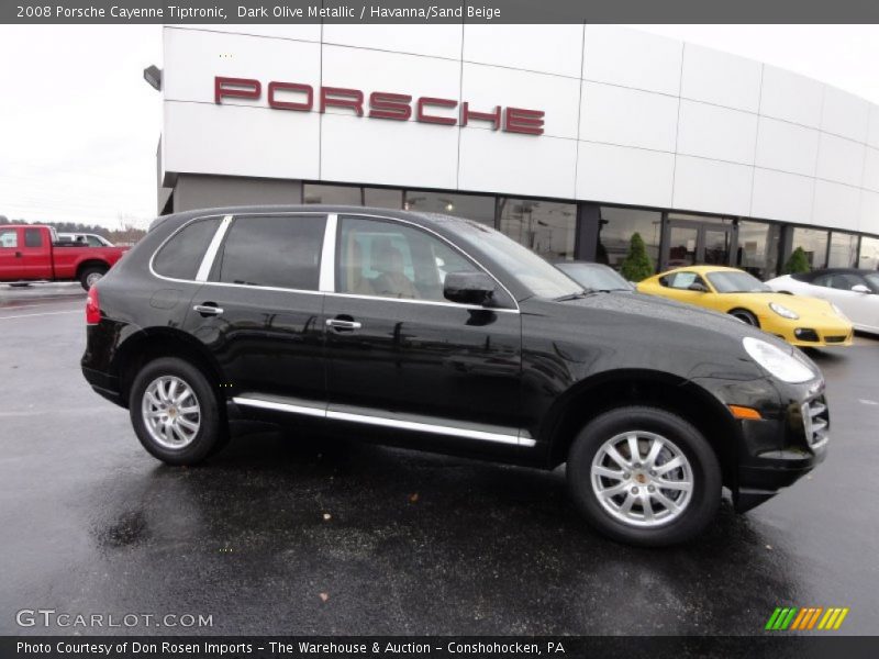 Dark Olive Metallic / Havanna/Sand Beige 2008 Porsche Cayenne Tiptronic