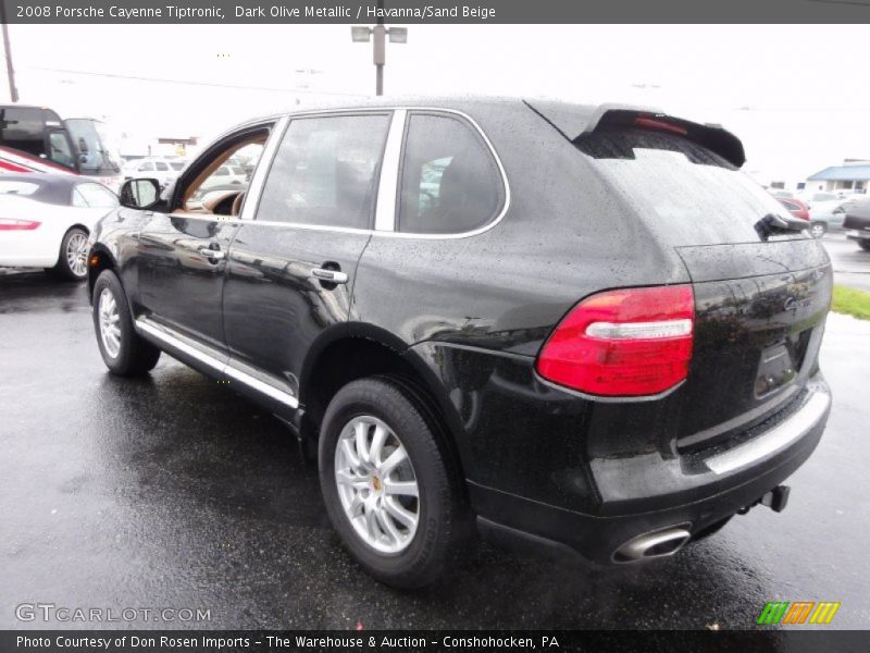 Dark Olive Metallic / Havanna/Sand Beige 2008 Porsche Cayenne Tiptronic