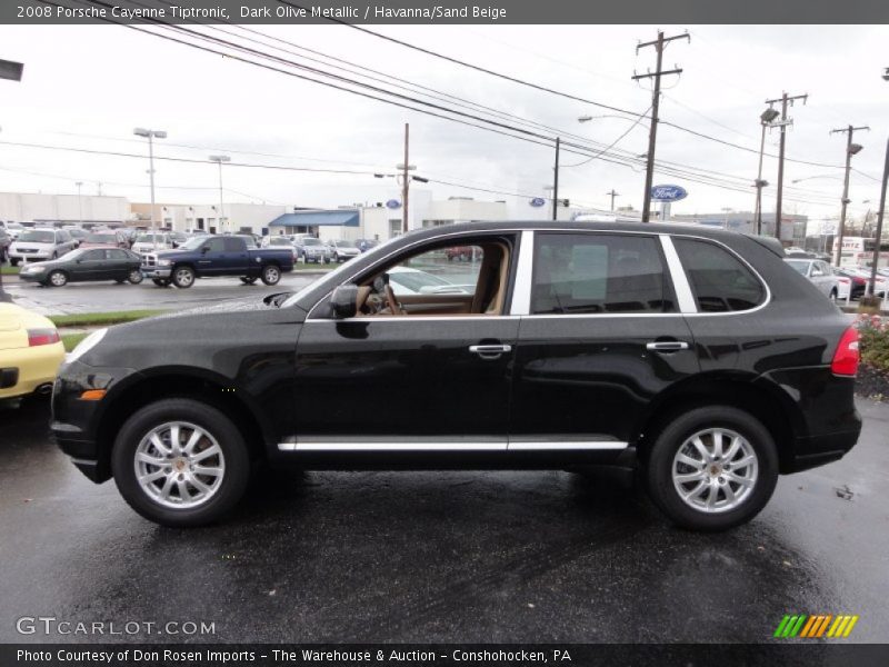 Dark Olive Metallic / Havanna/Sand Beige 2008 Porsche Cayenne Tiptronic